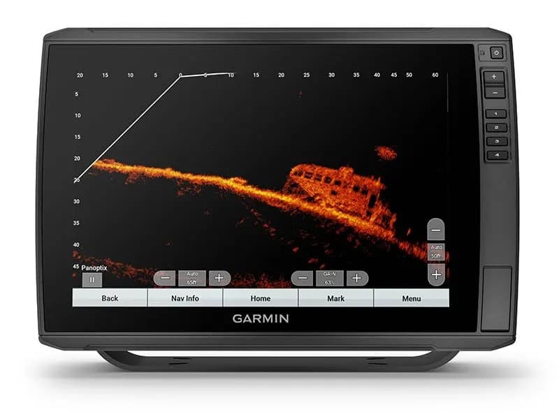 Garmin Panoptix sonarbeeld van een scheepswrak
